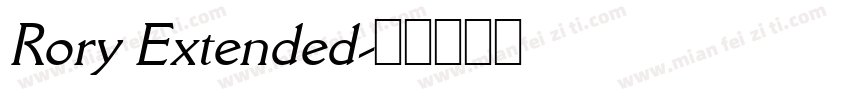 Rory Extended字体转换